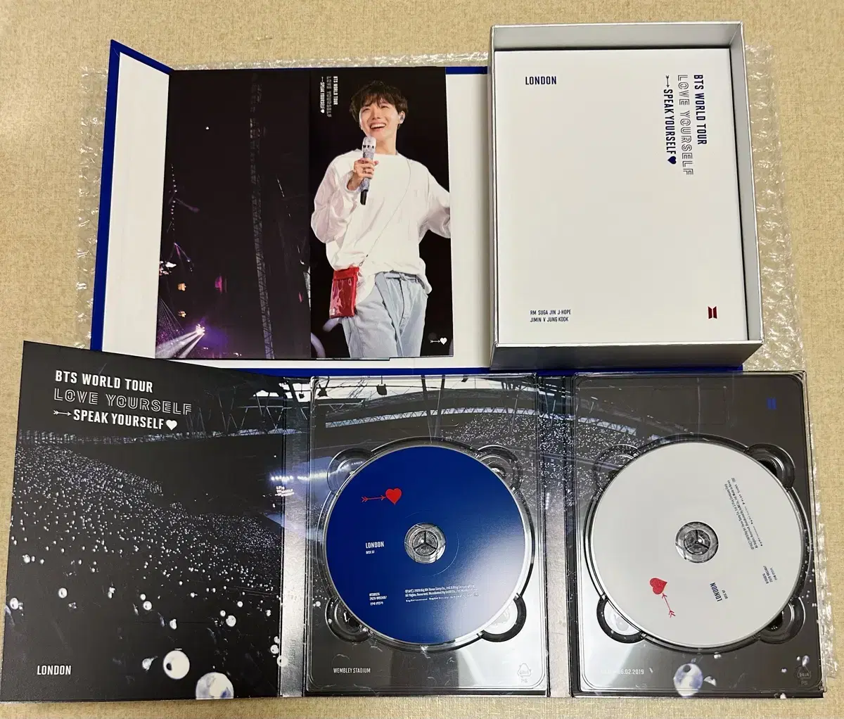 방탄 런던 블루레이 런던 dvd 호비 bts London bluray